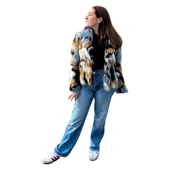 Adrienne Landau Faux Fur Collared Jacket - Picture 11 of 12